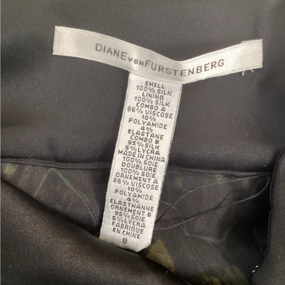 DVF multi color print skirt Sz 8 - Picture 6 of 6